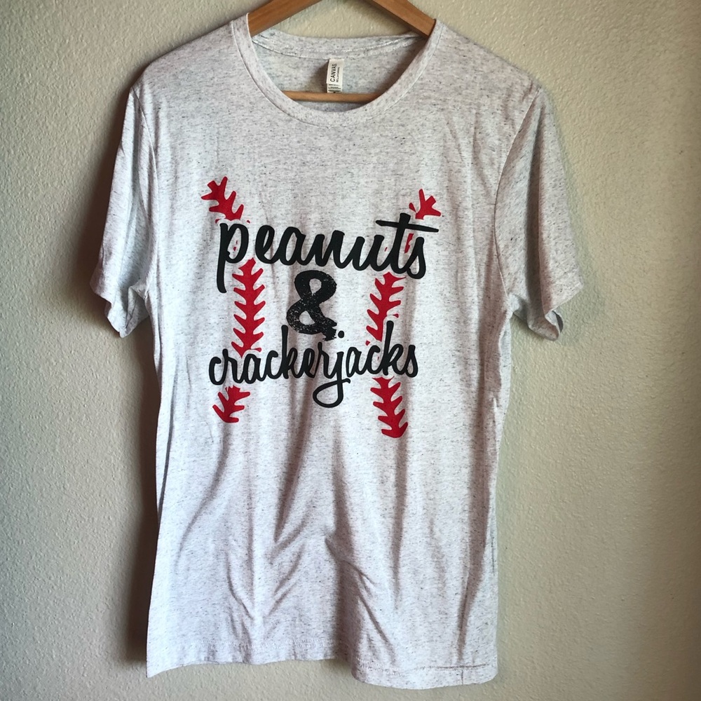 Peanuts and Cracker Jacks Bella-Canvas tee